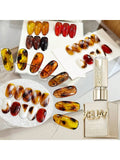 XEIJAYI 3Pcs 15ML Amber New Popularwine Nail Gel Semi Permanent Nail Art Soaking UV LED Nail Salon DIY Nail Salon Gel