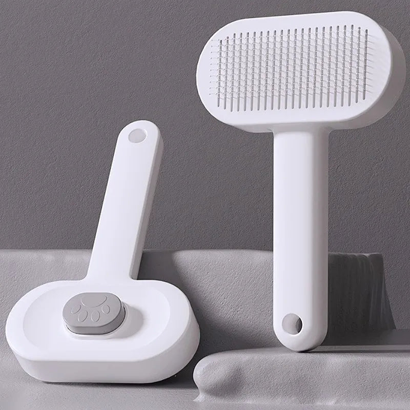 Dog Brush Automatic Pet Hair Remover Self Cleaning Cat Brush One Button Dog Grooming Brushes Massage Cat Comb Pet Accessories