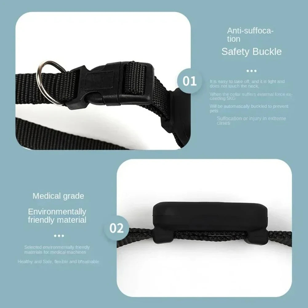 Waterproof Pet GPS Tracker - Dog & Cat Locator, Durable Silicone Collar, Lost Pet Recovery, No Subscription, iOS Android Compati