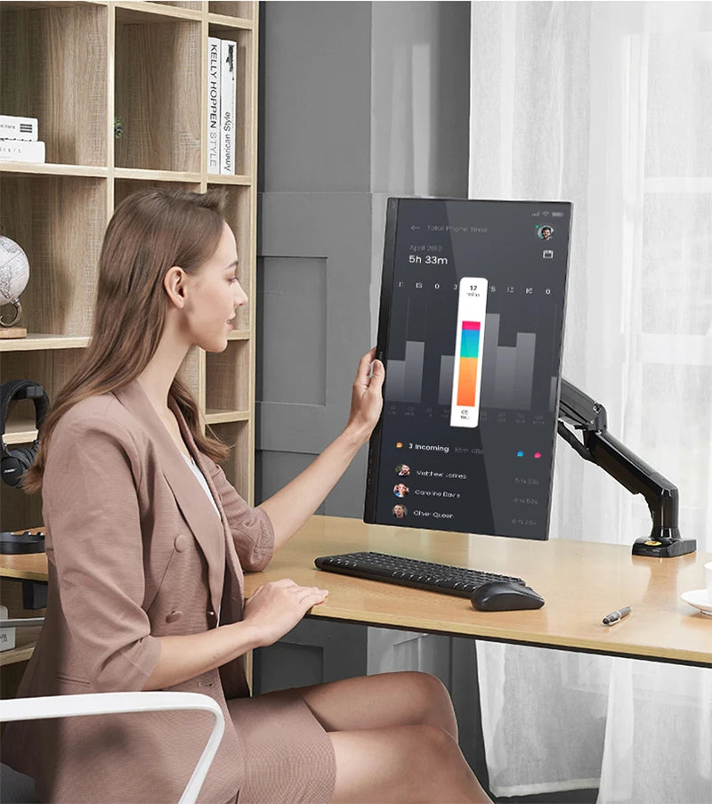 NB NORTH BAYOU F80 Desktop Gas Spring 17-30" LCD LED Monitor Holder Mount Arm Full Motion Display Stand Loading 2-9 Kgs
