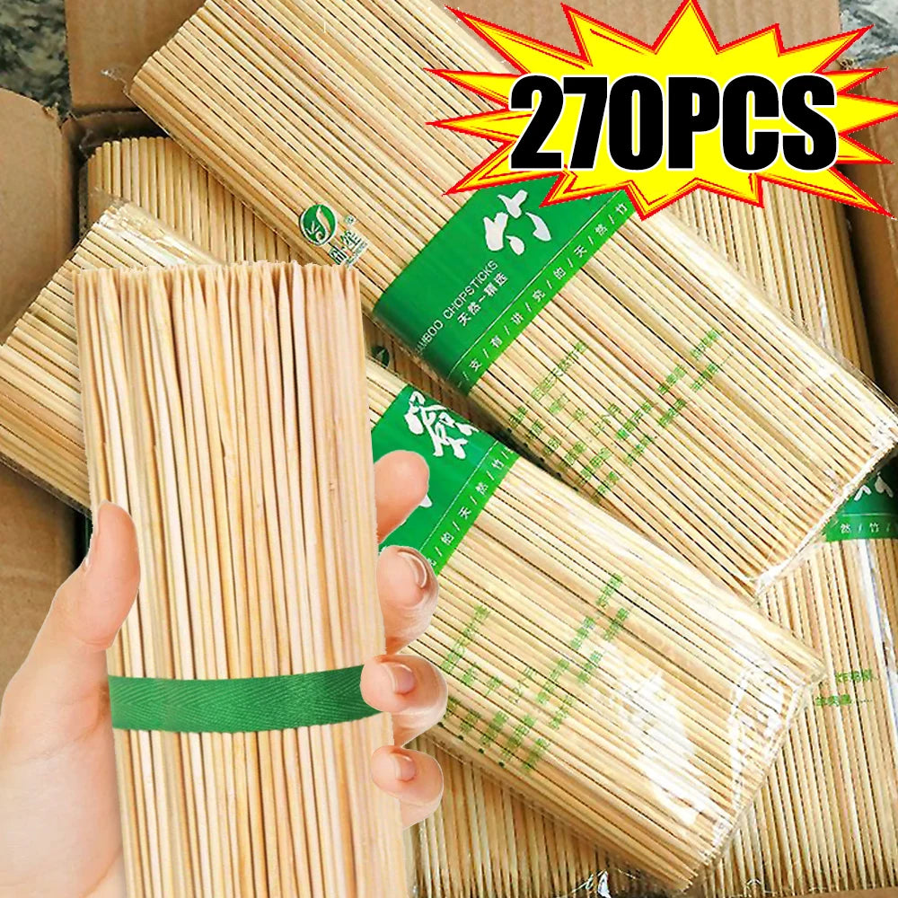 15/20/25/30cm Bamboo Skewer Sticks Food Grade Bamboo Stick for Kitchen Barbecue Fruit Fried Disposable Nature Wood Long Stick