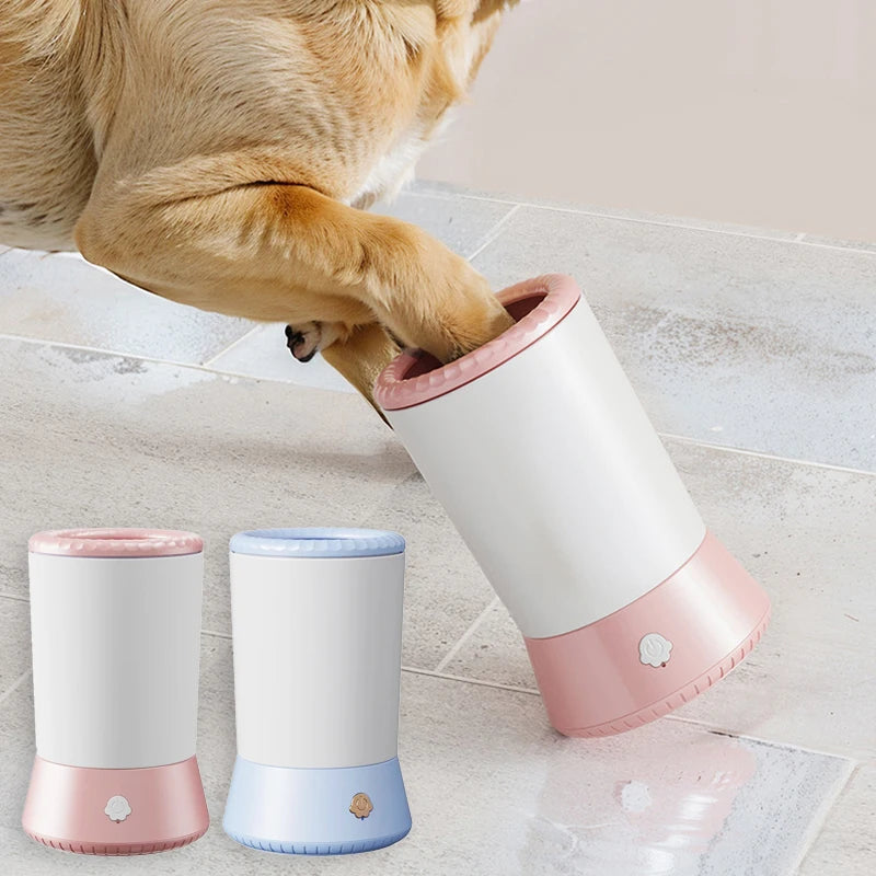 Pet Paw Cleaner Remove Dust Dirt Hair Comfortable Automatic Dog Paw Washer USB Rechargeable Foot Cleaning Machine Dog Brushes