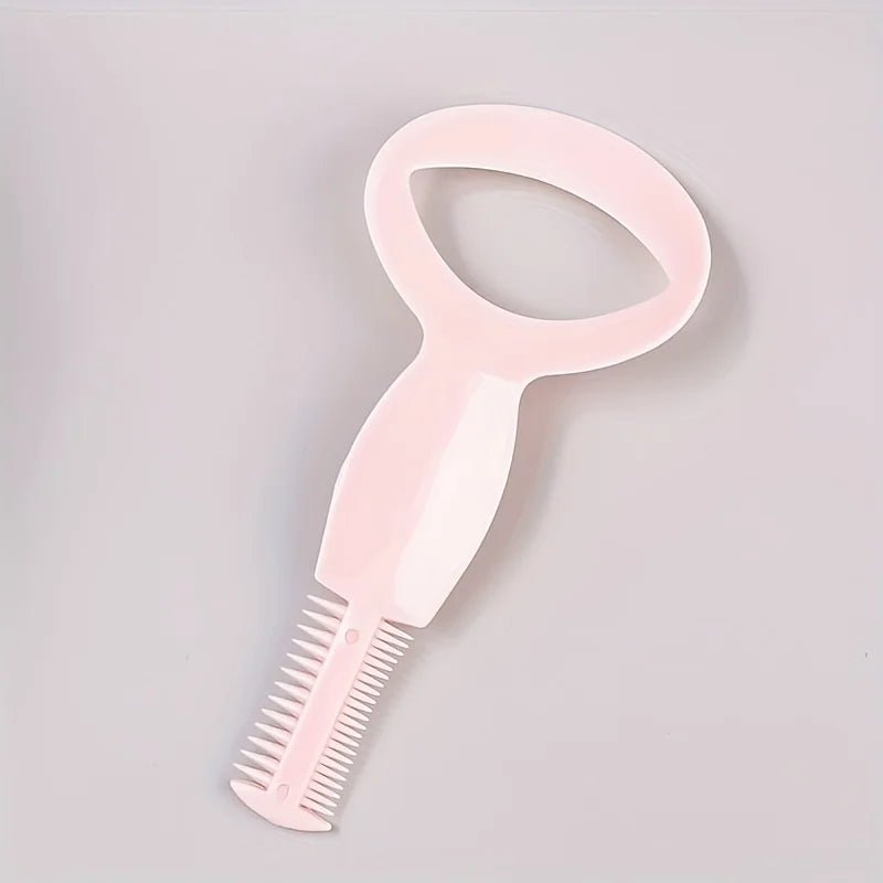 3 pcs Pink Eyeliner Stencil & Mascara Guard with Comb - Effortless No-Smudge Eye Makeup Tool for Perfect Lash Application