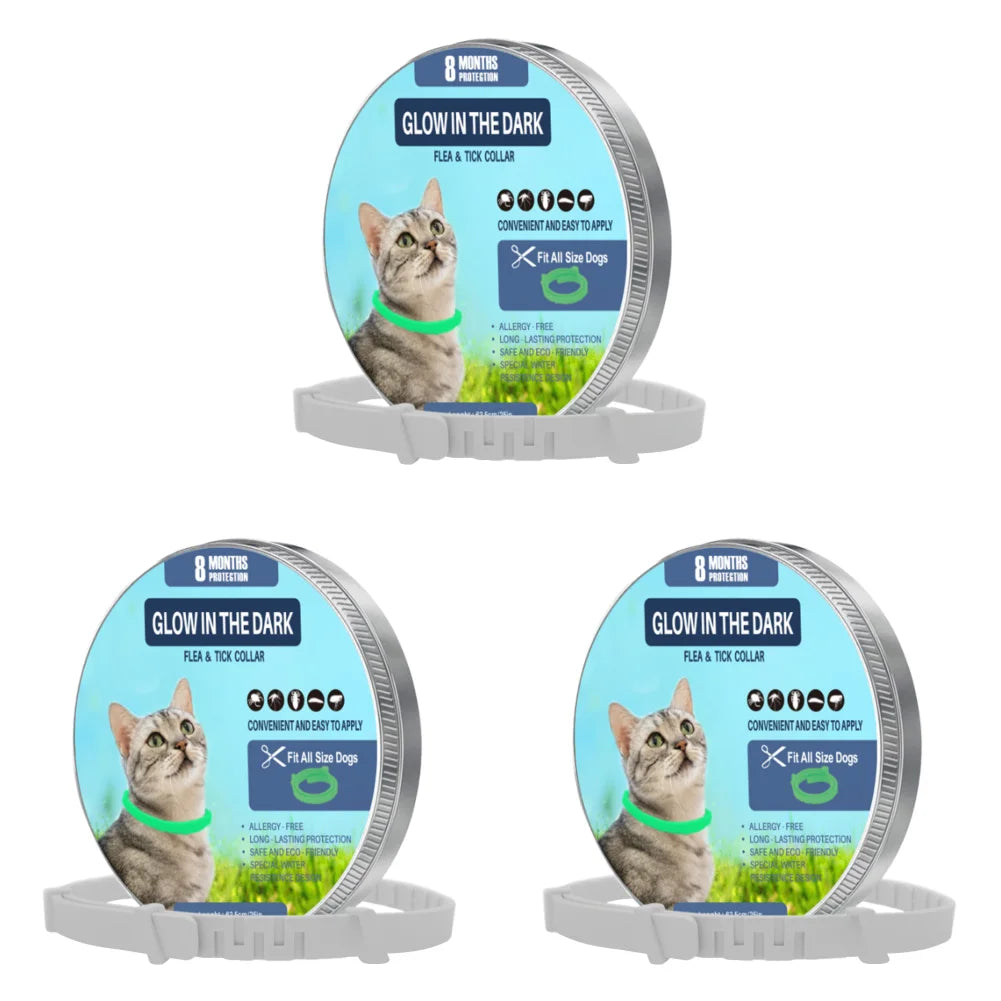 1-3Pcs Dog Calming Pheromone Collars Cats Relieve Anxiety Adjustable Comfortable Collar For Puppy Kitten Large Dog Accessories