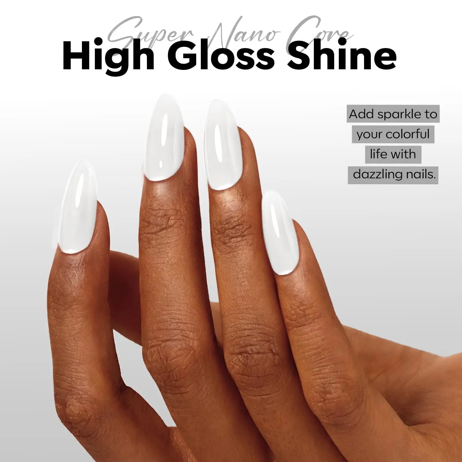 modelones Milky White Gel Nail Polish Nail Polish Natural Color Translucent Jelly Soak Off LED Clear Coat Soap Nails Art White