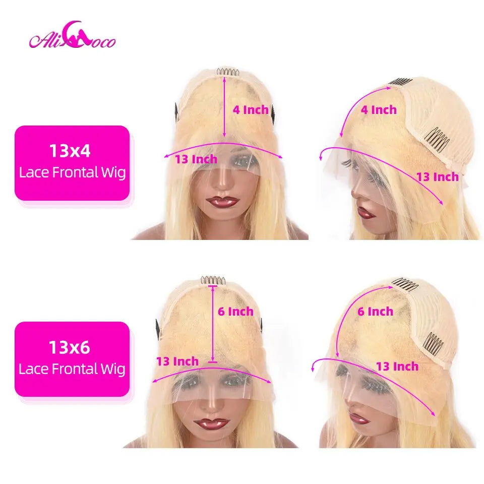 13x6 Lace Front Wigs Ombre Pink and Burgundy Colored 180 Density Body Wave Human Hair Wig Pre Plucked for Women