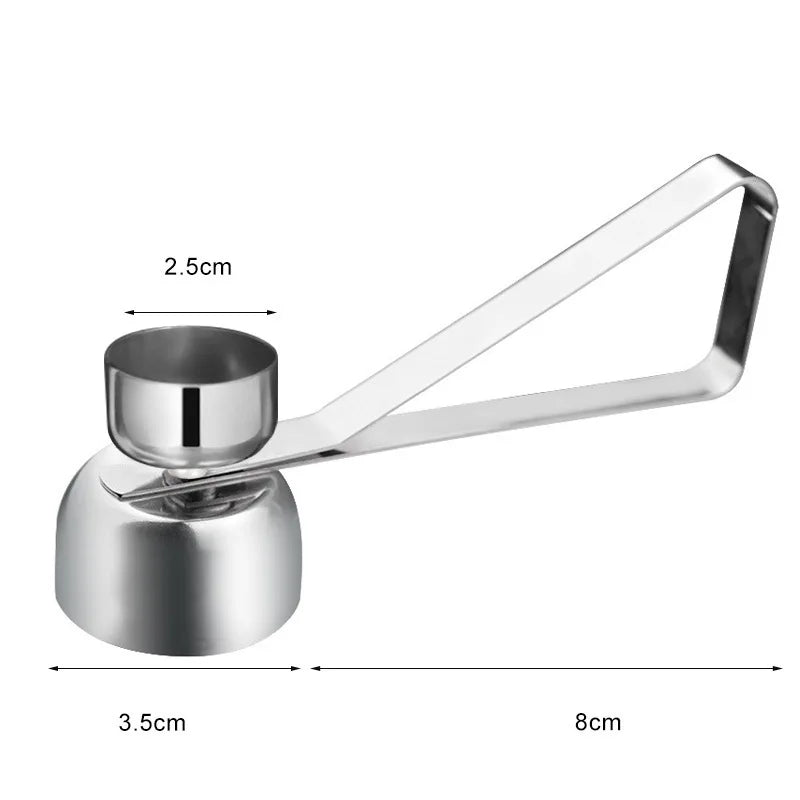 304 Stainless Steel Egg Shell Opener Creative Egg Shell Separator Household Single and Double Head Egg Opener