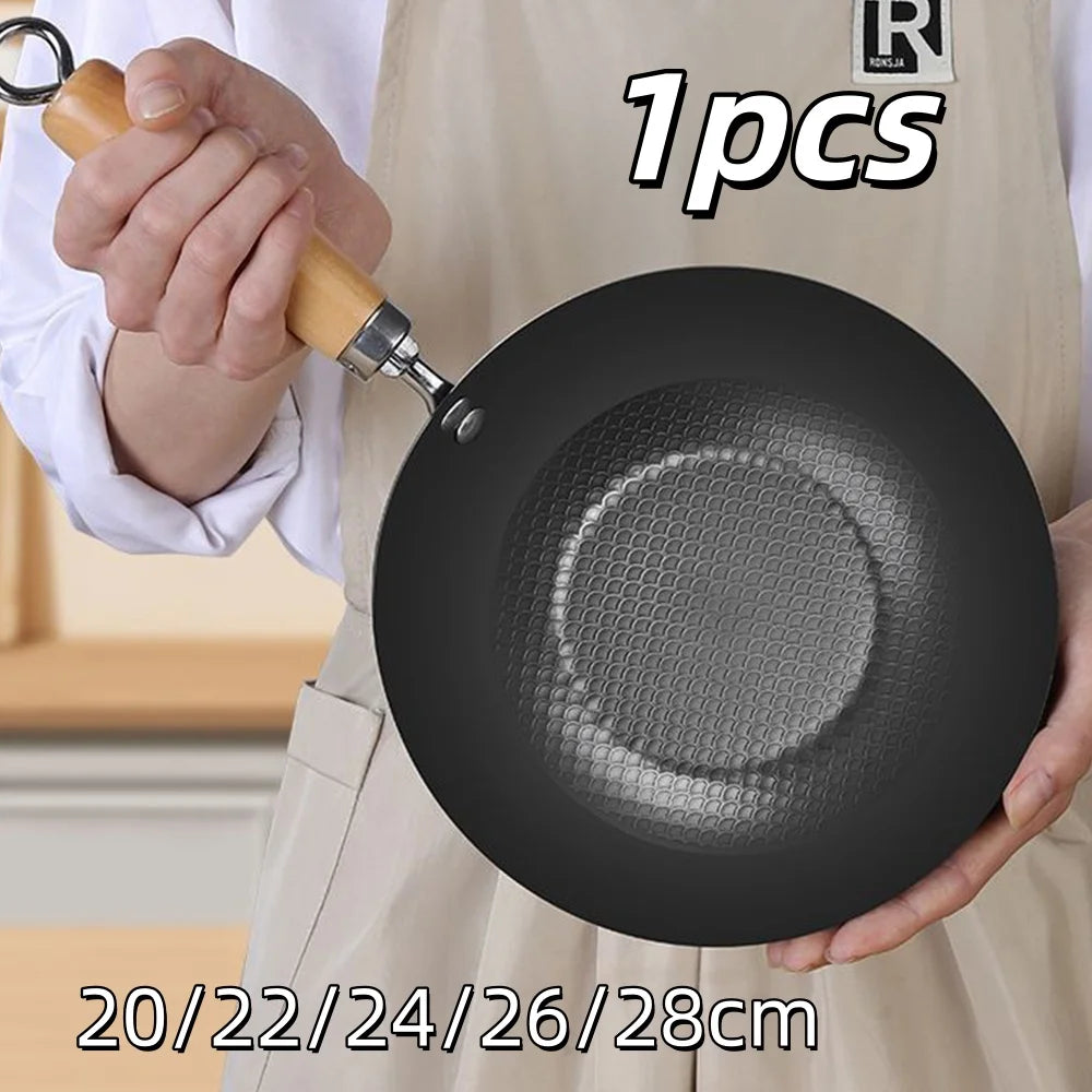 Frying Pan Multi-Functional Non-Stick Household Outdoor Stir-Fry Cooking Pans Induction Cooker Gas Universal Pot Kitchen Tools