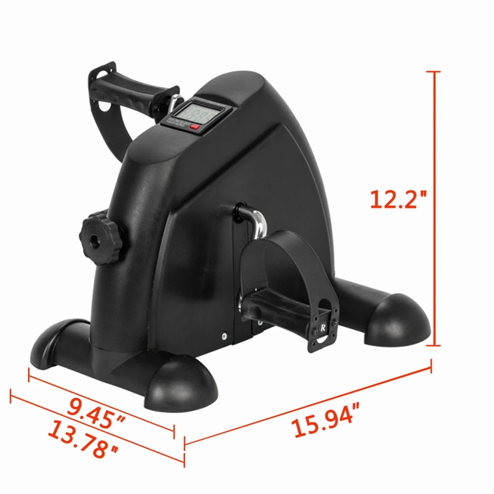 W002K Home Use Hands and Feet Trainer Mini Exercise Bike Black