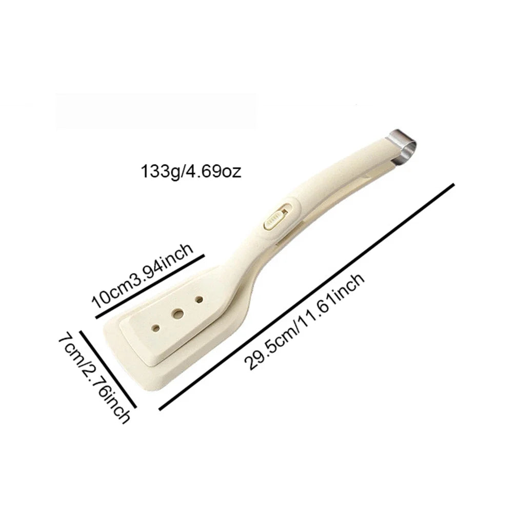 1Pc Egg Flipper Spatula 2 in 1 Grip and Flip Spatula Tongs Silicone Egg Flipper Tool Fish French Toast Tongs Non-Stick Cooking
