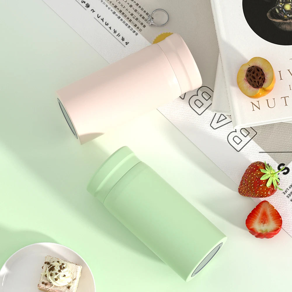 WATERSY 200/300ml Mini Insulated Cup, 316 Stainless Steel Thermos Mug, Vacuum Coffee Tumbler, Leakproof Insulated Travel Mug