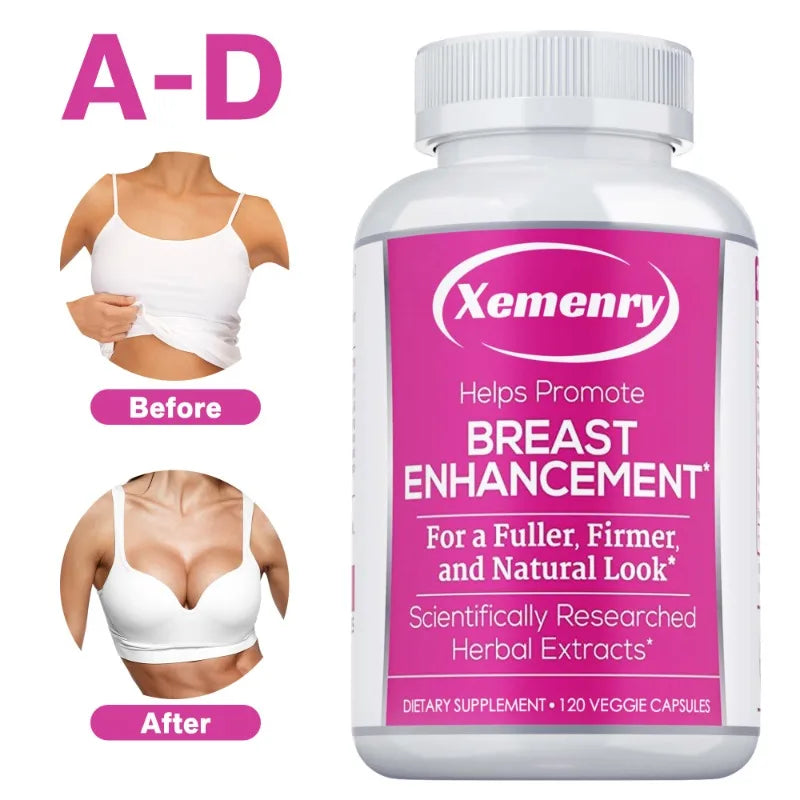 Pueraria Mirifica Capsules - Promote Breast Development, Relieve Menopausal Discomfort, Natural Herbal - 120 Capsules