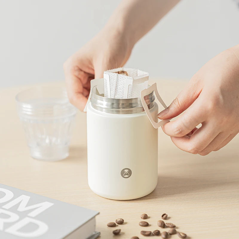 TIMEMORE Crystal Eye Travel Brewer 300ml Portable Coffee Brewer Coffee Cup 2-in-1 Compatible With 155 # Paper Filter