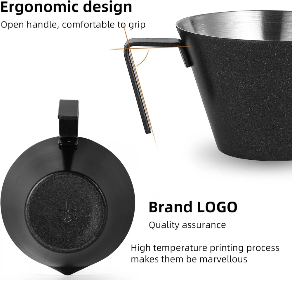 Espresso Measuring Cup Sauce Cup Espresso Shot Cup 2oz Stainless Steel Pouring Cup For Tomato Sauc