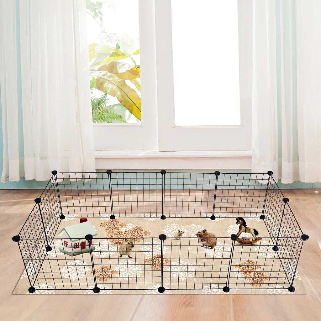 Pet Playpen Iron Fence Puppy Kennel House Exercise Training Rabbits Guinea Pig Cage Kitten Space Dogs Supplies Playing Sleeping