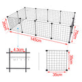 Pet Playpen Iron Fence Puppy Kennel House Exercise Training Rabbits Guinea Pig Cage Kitten Space Dogs Supplies Playing Sleeping