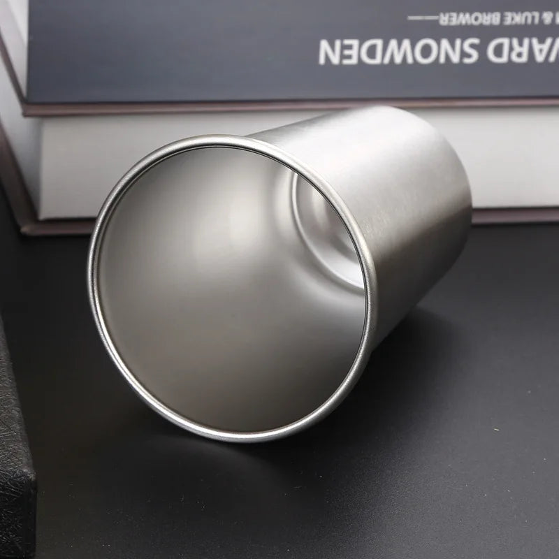 350ml/500ml Stainless Steel Beer Cup Cold Water Drinks Wine Cup Metal Coffee Tumbler Tea Milk Mug for Camping Travel