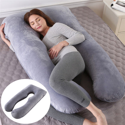 Cooling U-Shaped Pregnancy Pillow Full Body Support for Maternity Sleeping