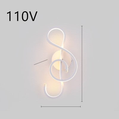 Nordic Minimalist LED Wall Lamp for Modern Bedroom & Living Room