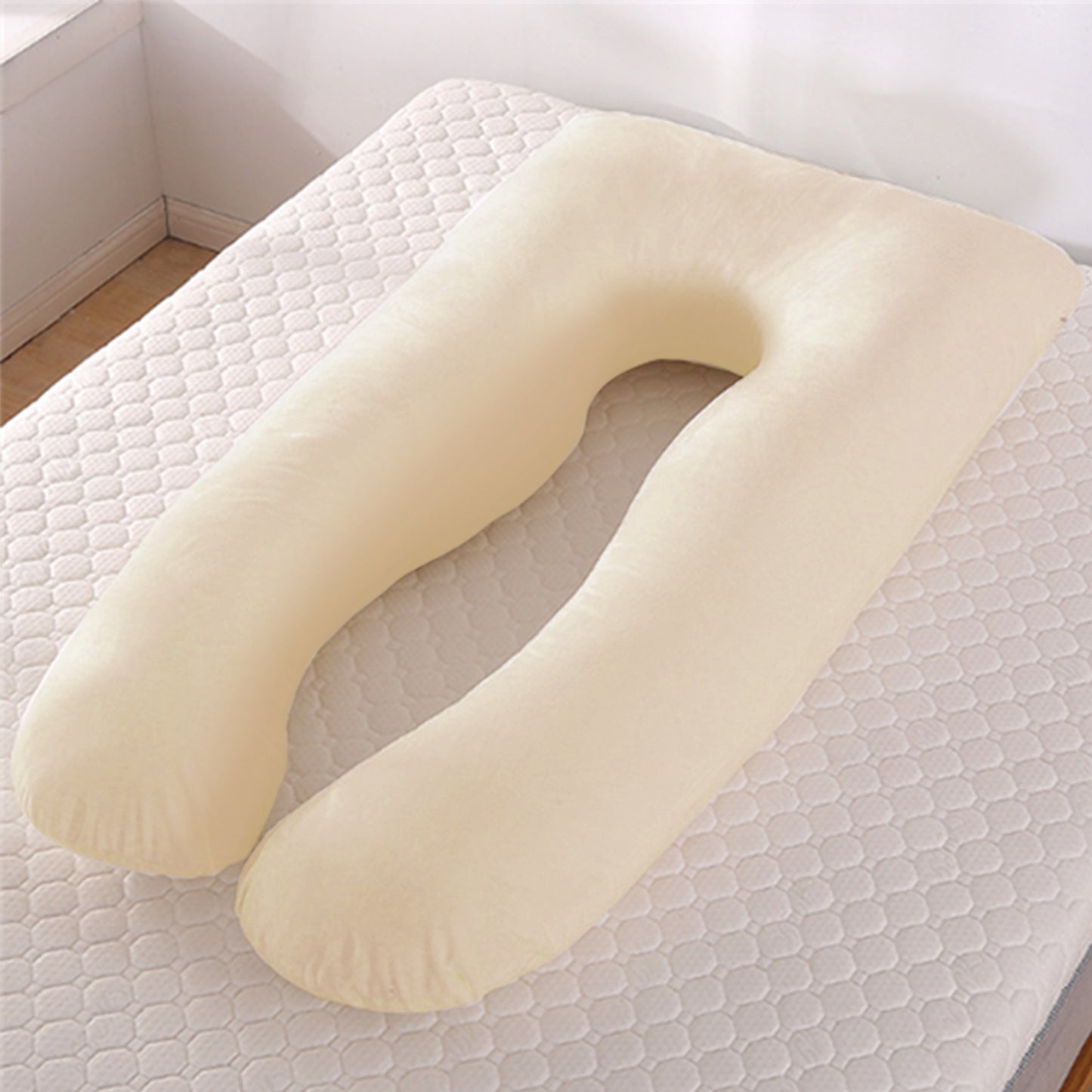 Cooling U-Shaped Pregnancy Pillow Full Body Support for Maternity Sleeping